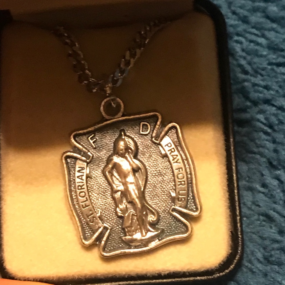 SOLD Brand New Saint Florian Necklace